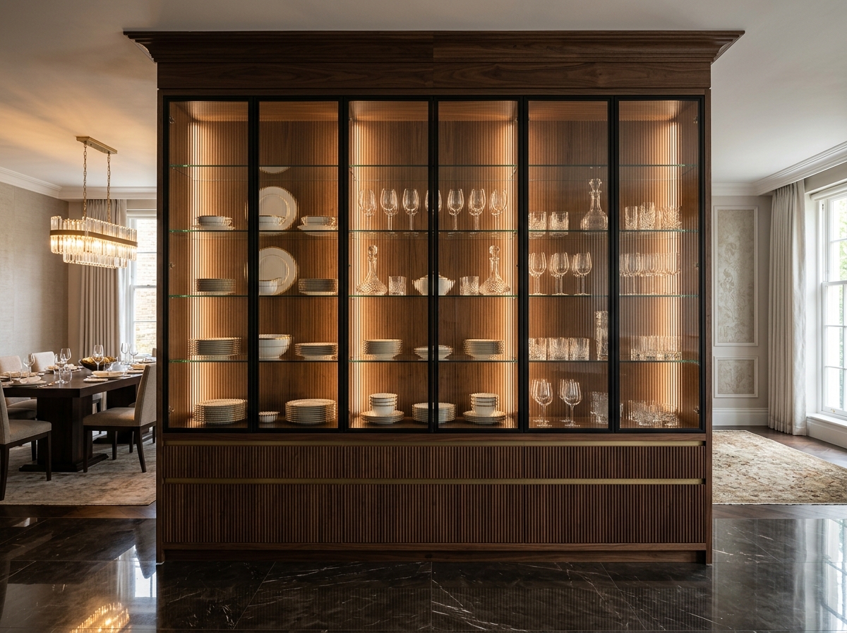 Crockery Unit interior design by ALVEQUE INTERIORS