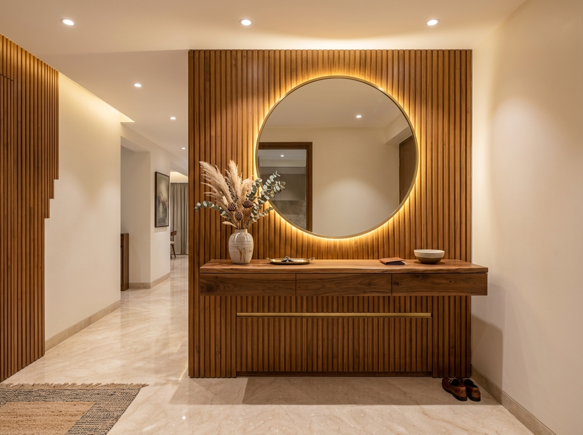 Foyer Unit interior design by ALVEQUE INTERIORS