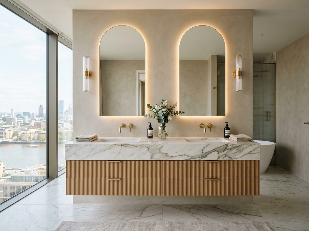 Vanity interior design by ALVEQUE INTERIORS